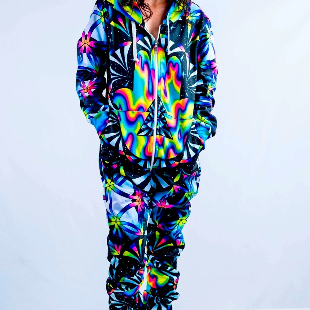 Electro Threads Trippy Adult Onesie